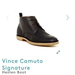 Vince Camuto Black Leather Amireu Boot Mens Size 12M NIB Chelsea Style Pull On Vince Camuto Black Leather Amireu Boot Mens Size 10.5M NIB  main image 4